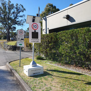Radar alimentado por energía solar de alta visibilidad, señales de límite de velocidad LED, carcasa cerrada de aluminio <span class=keywords><strong>ECOSOLAR</strong></span> - Product Image 4
