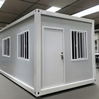 Maison préfabriquée modulaire personnalisée de 20 pieds, conteneur détachable pour bureau et chambre à coucher, maison conteneur