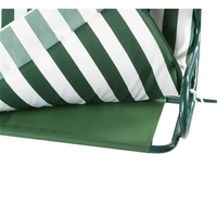 Hamac en tissu Teslin métallique pour jardin, terrasse, plage, 3 places, avec auvent