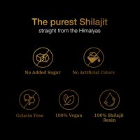 Pure Himalayan Shilajit Gummies Gold Lab Testé Sans Sucre Ajouté Ashwagandha Gokshura Antioxydant Liquide Oral pour Adultes Hommes Femmes