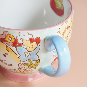 Fashion Hand Painted Lucky Snake <b>Tea</b> <b>Cup</b> <b>Set</b> Creative Ceramic Coffee Mugs Gift <b>Cups</b> for Coffee - Product Image 4