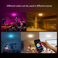 Plafonnier rond intelligent à commande intelligente, style moderne, 20W LED, application TUYA, éclairage intelligent pour cuisines