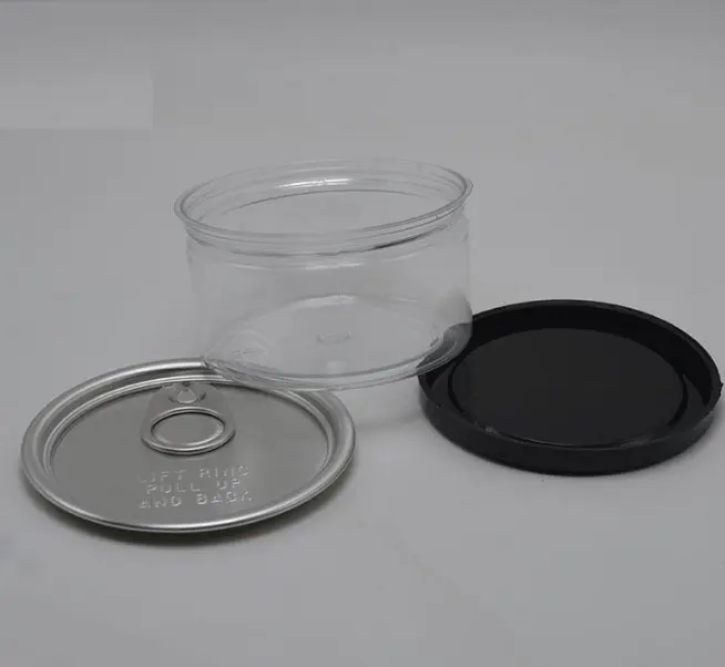 カスタムロゴ食品包装100ml3.5g花マグロは、シール用の金属キャッププラスチック蓋付きの小さな瓶を取り除くことができます