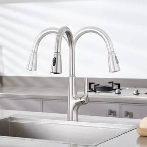 Handle Single Hole <b>Deck</b> Mounted 304 Stainless Steel Out Pull Down Spray Sink Mixer Kitchen Faucet - Product Image 6