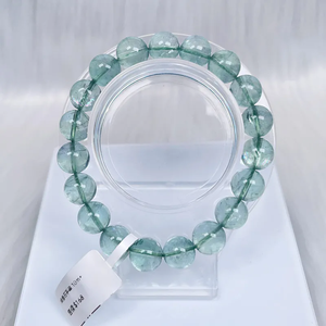 Ventes d'usine nouveau bracelet en fluorite puissant en cristal de guérison en pierre polie naturelle pour cadeau - Product Image 1
