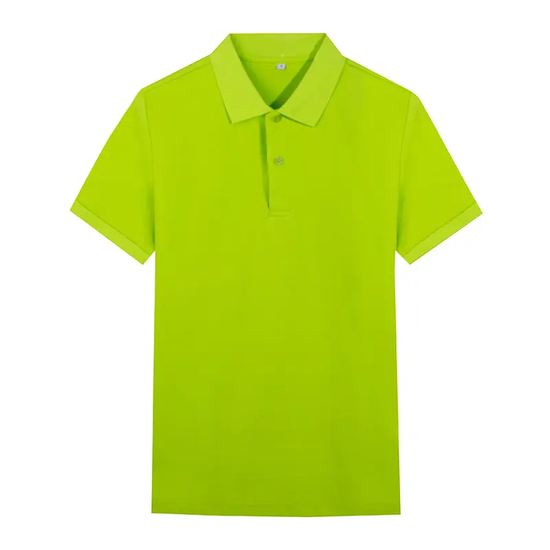 Pique de luxo algodão camisa POLO homens de manga curta cor sólida lapela t-shirt verão negócio personalizado trabalho t-shirts