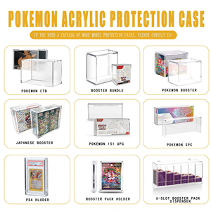 Transparante acryl beschermhoes voor Pokémon kaarten, 35pt slab case, displayrek voor kaartenverzameling en -presentatie, sportkaarten. - Product Image 3