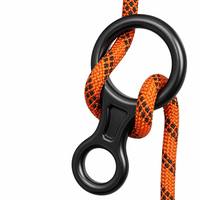 MingPin MP-8ZH-004 Descender en aluminium en forme de 8 pour escalade, abeillage d'arbres, équipement de sauvetage, accès par corde et sécurité incendie