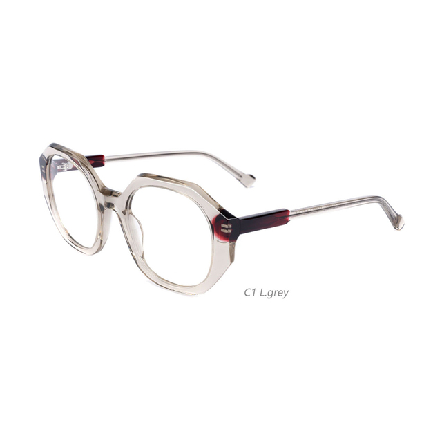 Factory Direct Hexagonal Optical Frames Thick Acetate Metal Optical Frames Light Comfortable Fashion Optical Frames