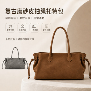 Bolso de Mano <span class=keywords><strong>ZAMO</strong></span> para Mujer, en Cuero Genuino Color Gris Caramelo, Modelo 2026, Nuevo, de Alta Gama, Ligero, con Cierre de Cremallera - Product Image 4