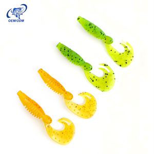 Alpha Offre Spéciale 5.5cm Ver de natation Leurre souple en PVC <span class=keywords><strong>pour</strong></span> la pêche au bar d'eau douce - Product Image 6