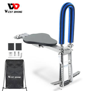 WEST BIKING-sillín delantero de bicicleta eléctrica para niños, <span class=keywords><strong>silla</strong></span> de seguridad para bebé desmontable, <span class=keywords><strong>silla</strong></span> de aleación de liberación rápida, asiento de seguridad para niños - Product Image 2