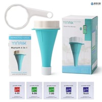 Moniteur d'aquarium intelligent 6-en-1 rétroéclairé pour poissons, testeur de qualité de l'eau (EC, Sel, pH, ORP, Température, Chlore) pour piscine et usage industriel, pH-mètre OEM ODM