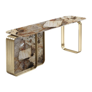 Louvre Phong Cách Sang Trọng Hiện Đại Đá Tự Nhiên <span class=keywords><strong>Amazon</strong></span> Màu Xanh Lá Cây Pandora Tủ Lối Đến Giao Diện Điều Khiển Bảng Thiết Kế Cho Phòng Khách - Product Image 5