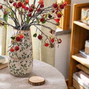 L-011 Bouquet de baies artificielles <span class=keywords><strong>en</strong></span> plastique faites à la main et de framboises, décoration moderne pour la maison, pour la fête des mères et la remise des diplômes - Product Image 3