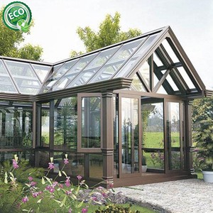 Casa de Jardín de Aluminio, Impermeable, con Techo Triangular, Independiente, Personalizable, con Techo Solar OEM - Product Image 1