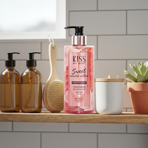 Gel de Ducha Perfumado Kiss My Body, Aroma Dulce a Vainilla y Algodón, 380 ml, el Abrazo Más Cálido para tu Piel con la Riqueza del Caramelo y la Vainilla - Product Image 6