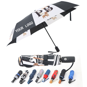 Venta al por mayor promocional de impresión de Marca Protección UV sombrilla para la lluvia paraguas personalizados con logotipo - Product Image 1