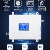 Kit de amplificador de señal de teléfono móvil tribanda 850/1800/2100 MHz, extensor de señal WiFi de largo alcance 2G 3G 4G y LTE