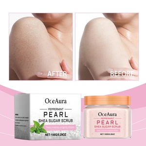 Exfoliante de Azúcar de Menta Refrescante Premium con Perlas de Karité para el Cuidado Facial y Corporal - Product Image 2