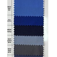 Doublure d'uniforme en tissu brocart bleu marine, mélange polyester-coton, entoilage tissé TC T80/C20 110x76, haute résistance à la décoloration