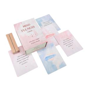 Affermazione di consapevolezza positiva stampata personalizzata e <span class=keywords><strong>citazioni</strong></span> ispiratrici carte da gioco mazzo di carta motivazionale per il gioco - Product Image 1