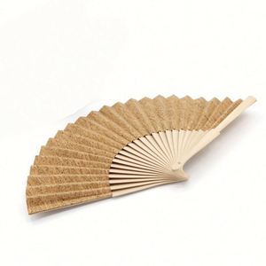 Abanico de mano de madera ecológico para recuerdo de boda al por mayor, con logotipo personalizado, estilo tradicional - Product Image 2