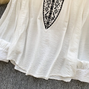 <span class=keywords><strong>Blusas</strong></span> para Mujer, Camisas, Tops Vintage, Blusa de Manga Larga Estilo Bohemio - Product Image 4