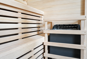 CassinaHealth Finland <strong>Sauna</strong> Traditional Wet Vapor Hemlock <strong>Sauna</strong> Room 1800mm4 Person Indoor Traditional Wet Steam <strong>Saunas</strong> Room - Product Image 4