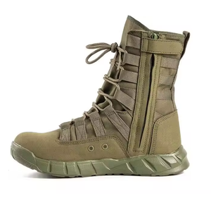 Botas de Selva Ligeras Color Verde Oliva TSB01 con Cierre Lateral, Venta al Por Mayor - Product Image 3