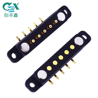 Conector de Carga Magnético CZX Pogo de 5 Pines, Conector Magnético Pogo Pin de 5p