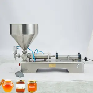 Semi Automatic Peanut Butter Bottle Jars Filling Machine Paste Filling Machinery