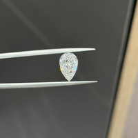 Diamant synthétique blanc de 2,25 carats, taille poire, cultivé en laboratoire, couleur D, clarté VVS2, diamant brut CVD avec certificat IGI