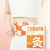 MO WEN AI Patch de Moxibustion Auto-Chauffant Adaptatif pour Épaule et Nuque à l'Armoise, Bande Réglable, Plage de Température 39-60°C, Soulagement de la Douleur