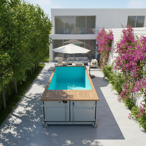 <span class=keywords><strong>Piscine</strong></span> de Luxe en <span class=keywords><strong>Acier</strong></span> de 20 et 40 pieds, Design Moderne, <span class=keywords><strong>Piscine</strong></span> Conteneur Préfabriquée pour Hôtels et Appartements de Complexes Hôteliers - Product Image 1