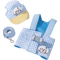 Conjunto de Arnés y Correa para Perro de Malla Suave de Lujo Personalizado al por Mayor con Estampado Animal, No Retráctil, para Cachorros Pequeños/Medianos con Gorro