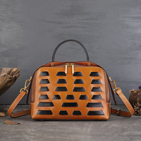 Sac à main en cuir véritable vintage MKW4321, nouveau style, sac à bandoulière décontracté, sac à main pour femmes, sac à main tendance pour femmes