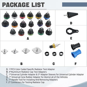 Testador De Pressão Do Radiador De 33 Peças Mais Carros Caminhões Sistema De Refrigeração Pneumática A Vácuo Refrigerante Recarga Ferramenta De Aço De Metal Durável - Product Image 3