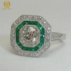 Anillo de Diamantes de Dos Colores con Halo, Serie de Lujo, Diamante Cultivado en Laboratorio de Alta Calidad, Certificado IGI, Platino, Varios Tamaños, Personalizable - Product Image 2