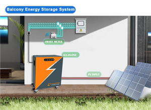 Batterie AC ESS tout-en-un LiFePO4 51,2 V 100 Ah 5,1 kWh pour système de stockage d'énergie domestique avec onduleur solaire intégré 2500 W - Product Image 4