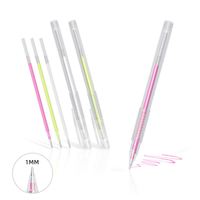 Stylo de traçage cutané professionnel 1,0 mm – Marqueur chirurgical pour PMU, microblading, cartographie des sourcils et des lèvres, outil de positionnement et de dessin