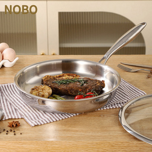 Sartén de Acero Inoxidable 304, Utensilios de Cocina Coreanos de Triple Capa, Sartenes para Inducción, Sartén para Freír, <span class=keywords><strong>Wok</strong></span> - Product Image 2