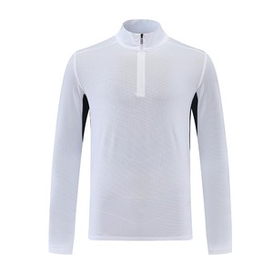 Camicia sportiva sportiva da uomo a mezza Zip a maniche lunghe da corsa sportiva ad asciugatura rapida e traspirante per allenamento sportivo - Product Image 1