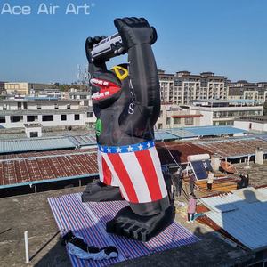 Benutzer definierte 10m hohe Gorilla Auto Werbung Schimpanse aufblasbare Modell LED Party <span class=keywords><strong>Promotion</strong></span> Event Dekoration mit benutzer definierten Logos - Product Image 4