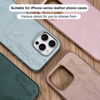 Étui de téléphone en cuir PU magnétique antichoc avec boutons de caméra indépendants et sensibles, coque antichoc pour iPhone 17 16 15 Pro Max