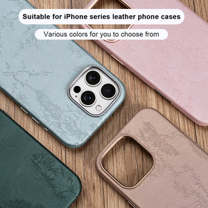 Custodia per telefono in pelle PU magnetica anti-shock con pulsanti indipendenti sensibili per fotocamera, cover antiurto per iPhone 17 16 15 Pro Max - Product Image 4