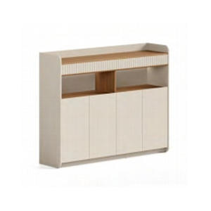 Mesa Auxiliar Inteligente para Dormitorio o Sala de Estar, Fabricada en Madera MFC con Diseño Moderno y Simplificado, y Cajones de Dos Niveles - Product Image 3