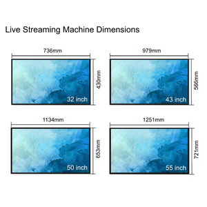 Écran LCD pour diffusion en direct, équipement de diffusion vidéo professionnel pour <span class=keywords><strong>Facebook</strong></span> Tiktok, 43/50/55 pouces - Product Image 6