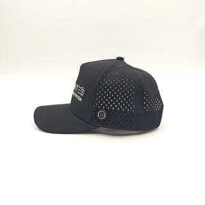 5 <b>Panel</b> Company Promotion TPU Patch a Frame Adjustable Snapback Waterproof Perforated Golf Baseball Cap with Leopard Dot Design - Product Image 4