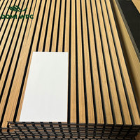 Paneles Acústicos de Pared Personalizados para Interiores, Paneles Acústicos con Acabado de Madera y Tablero Absorbente de Sonido de Fibra de Poliéster